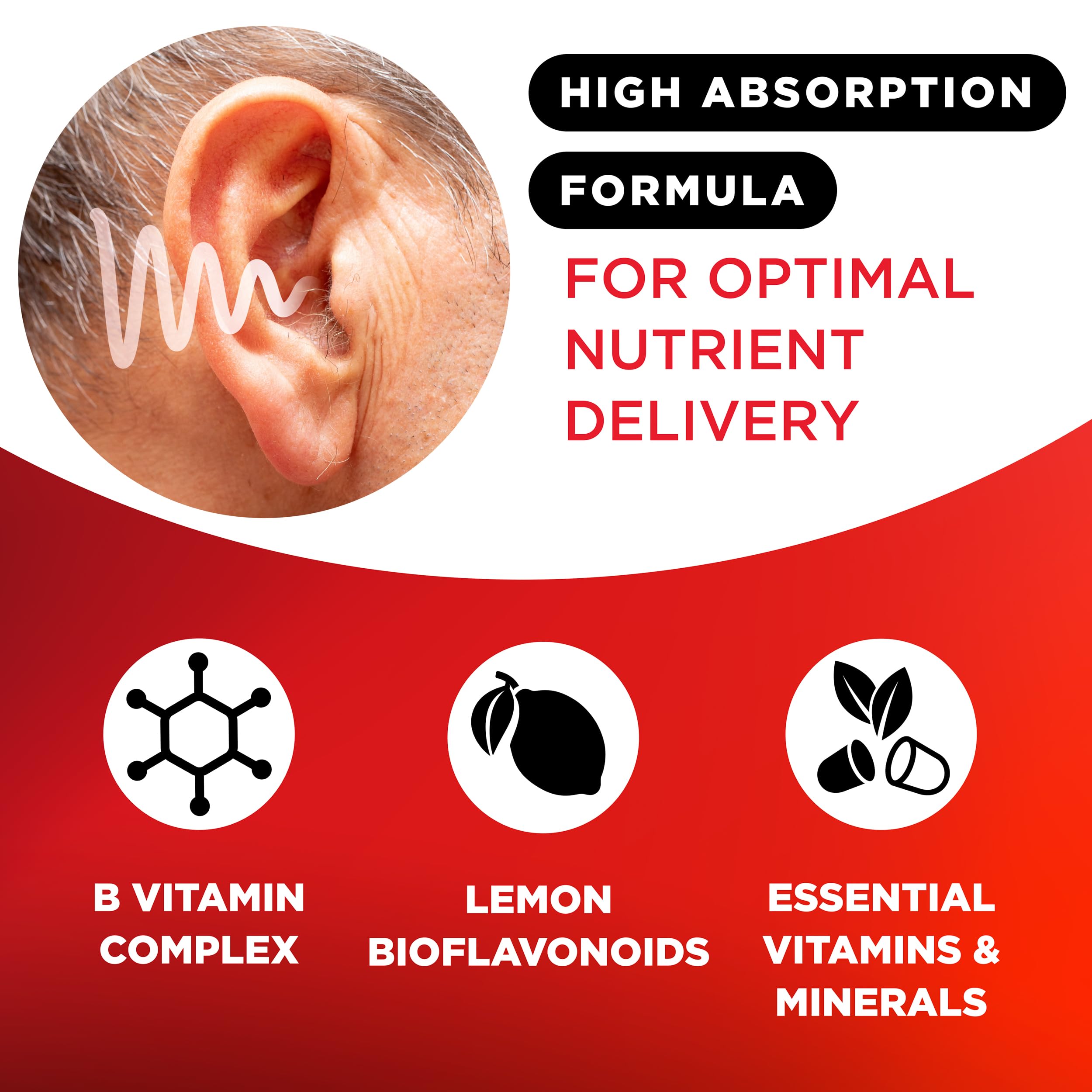 LIPO Ear Ringing Support, Lemon Bioflavonoid Complex, 500 Caplets — Amazon image 3