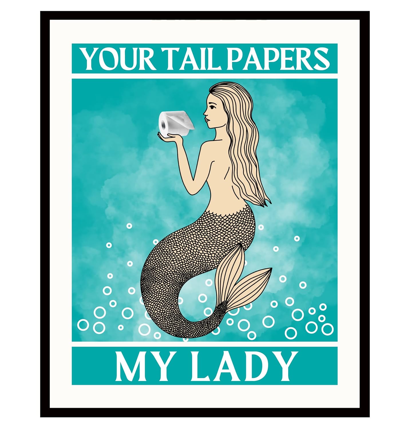 Roxbury Row Mermaid Bathroom Decor Funny Mermaid Bathroom