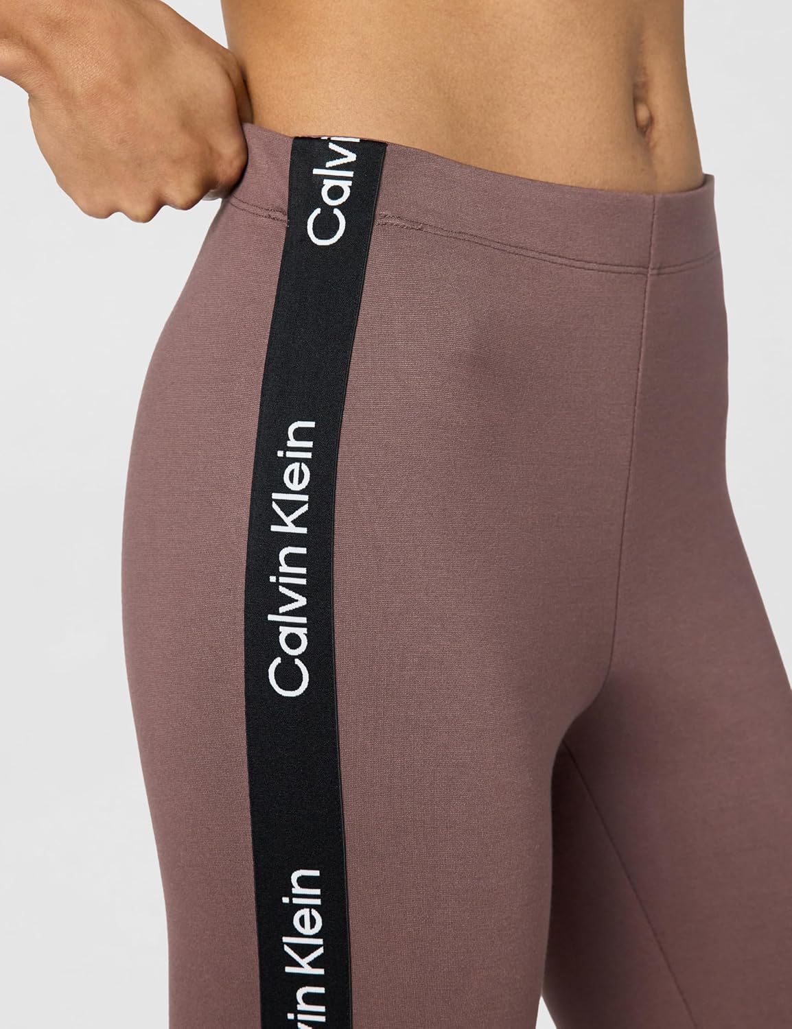 Calvin Klein Performance Women's High Waist Ponte Legging,Terre,Small - Image 4
