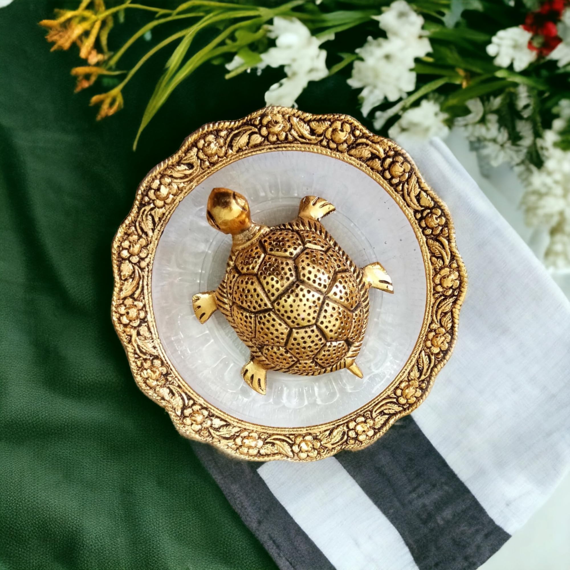 Amazon.com: SAUDEEP INDIA Feng Shui Crystal Tortoise for Home