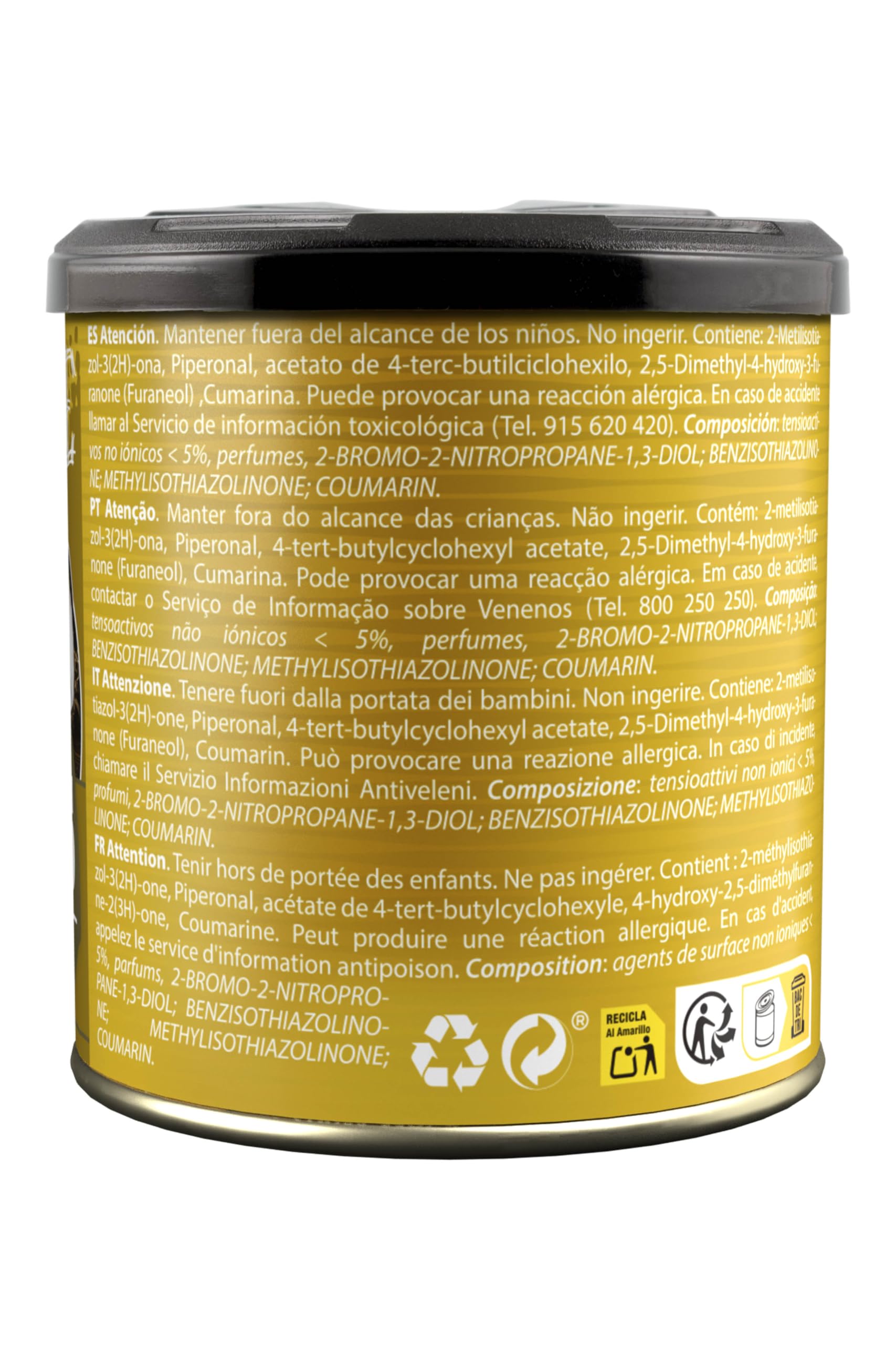 Paradise Scents Paradise PER80125 Perfumador Lata Coco, Color Ocre, 100 gr