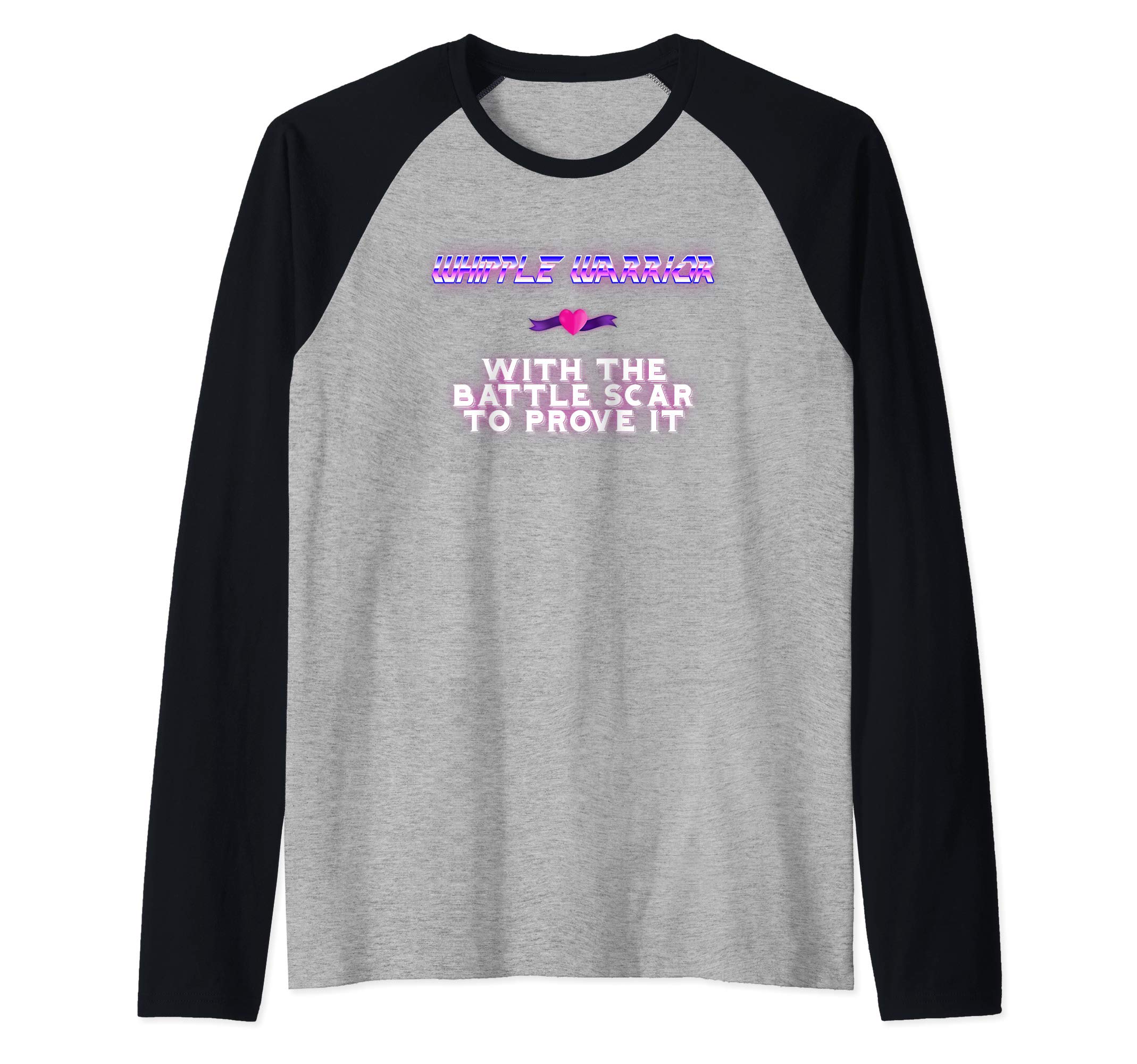Whipple Warrior Pancreatic Cancer Awareness T Shirt Raglan Baseball Tee