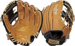 Rawlings Sure Catch T-Ball y guante de béisbol juvenil | Tamaños 9.5 a 11.5 pulgadas | Múltiples estilos