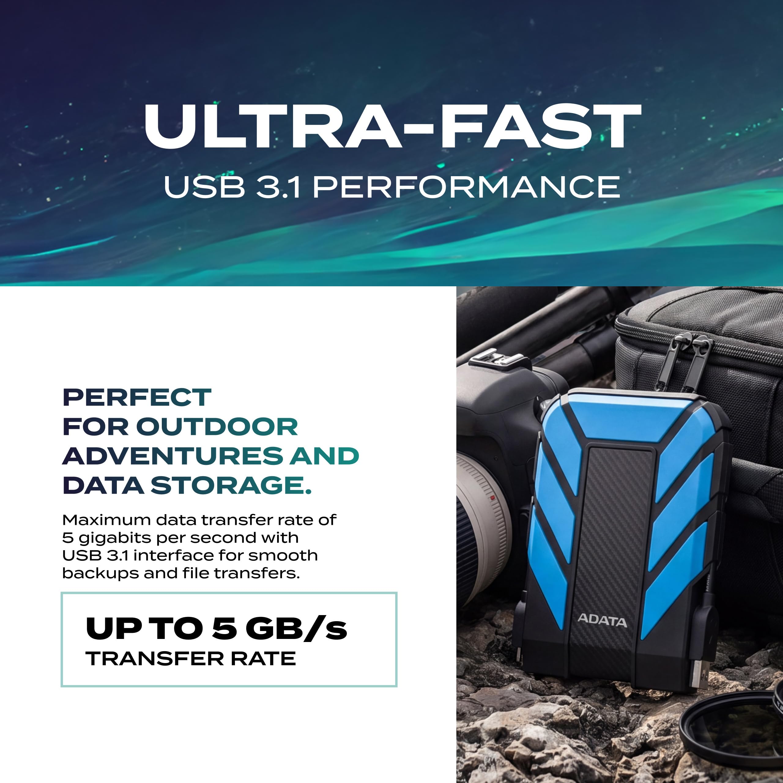 Amazon | ADATA(エイデータ) 外付HDD 2TB［USB3.1］ HD710 Pro 外付け