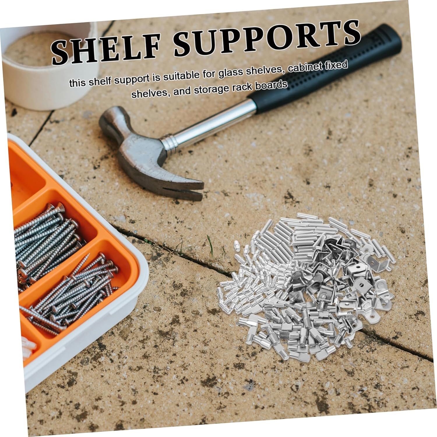 200pcs Shelf Support Pegs for Cabinets Brackets for Closet Organization and Storage Assorted for Versatile Use