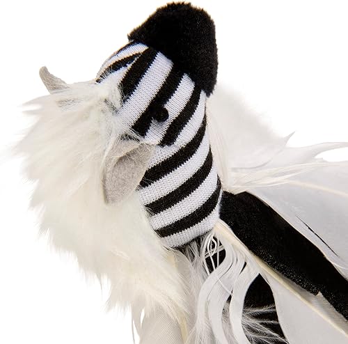 Miniatura 5 de Instincts by SmartyKat HappyNip Zingy Zebra Feathered Toss & Chase, juguete interactivo para gatos, contiene hierba gatera y vid plateada,