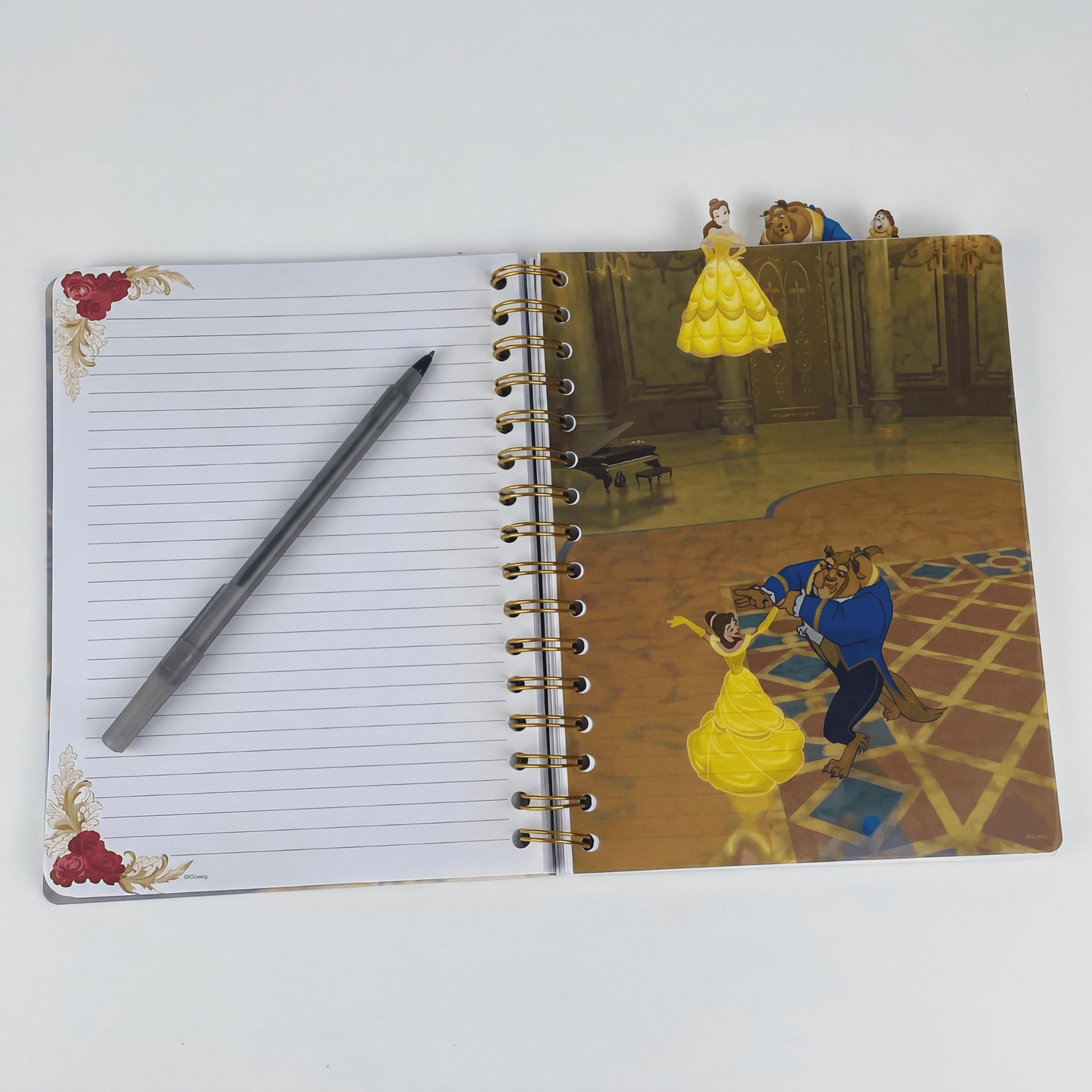 Amazon.com: Disney Beauty and The Beast Journal Notebook, Spiral 