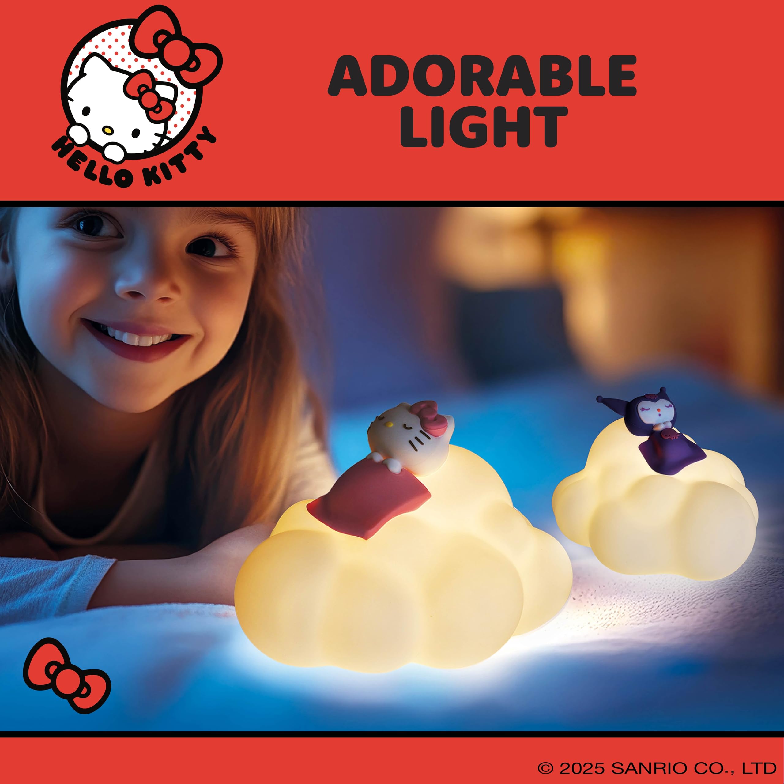 Blue Sky Studios Hello Kitty Night Light - USB-C Rechargeable Mood