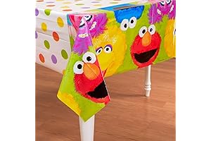 Amscan - Sesame Street 1st Plastic Tablecover - Standard