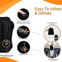Vista 4 de Skyrest® Almohada inflable de viaje para autobuses, soporte cómodo para la cabeza, almohada de aire para dormir para evitar dolor de cuello, lumbar