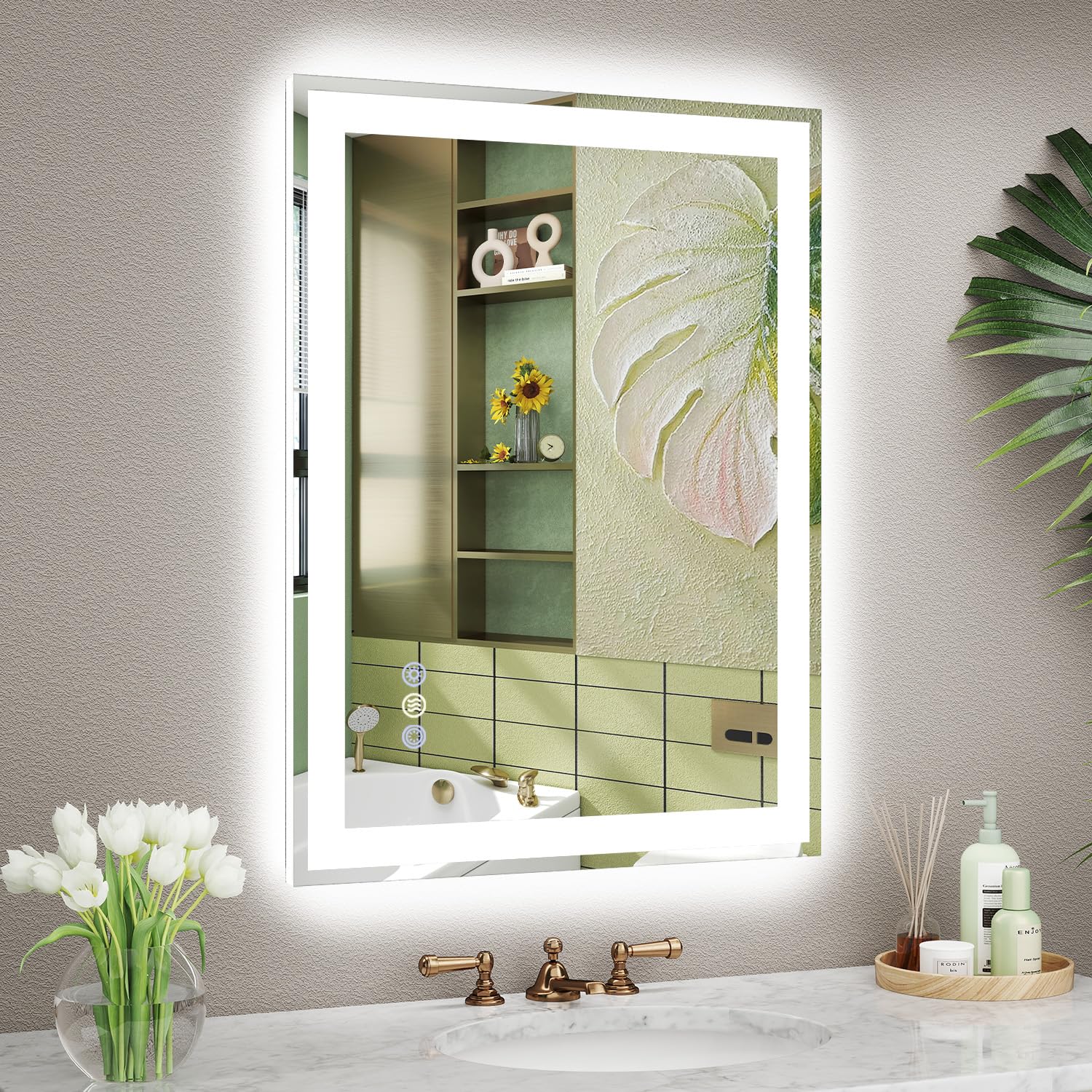 Callsky 24x32 LED Bathroom Mirror