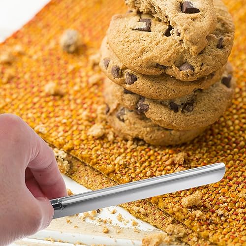 Miniatura 5 de UPKOCH 2 unids restaurante barredora de migas de encimera limpiador de migas de acero inoxidable raspador de migas herramienta para servidores