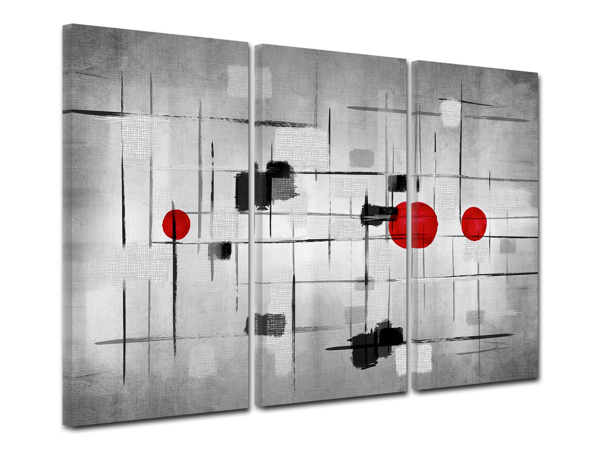 DECLINA, quadro decorativo da parete, per soggiorno, tela stampata, trittico, arte moderna, 150 x 100 cm