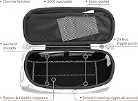 Vista 2 de BRISA VW Collection - Volkswagen Bolsa universal de neopreno para maquillaje, cosméticos, artículos de tocador para farmacia de viaje, con diseño