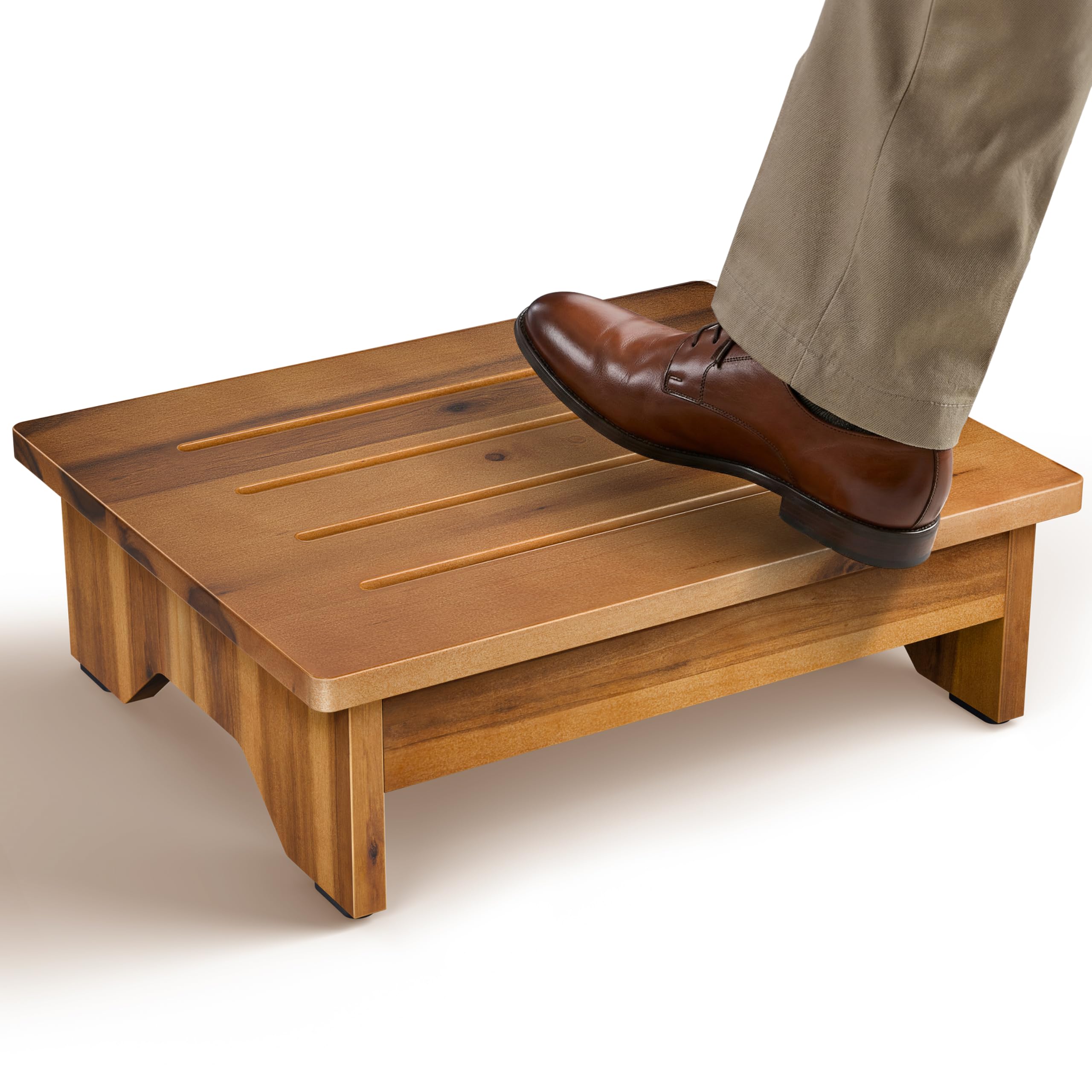 TINAMO 5 Inch Wood Step Stool