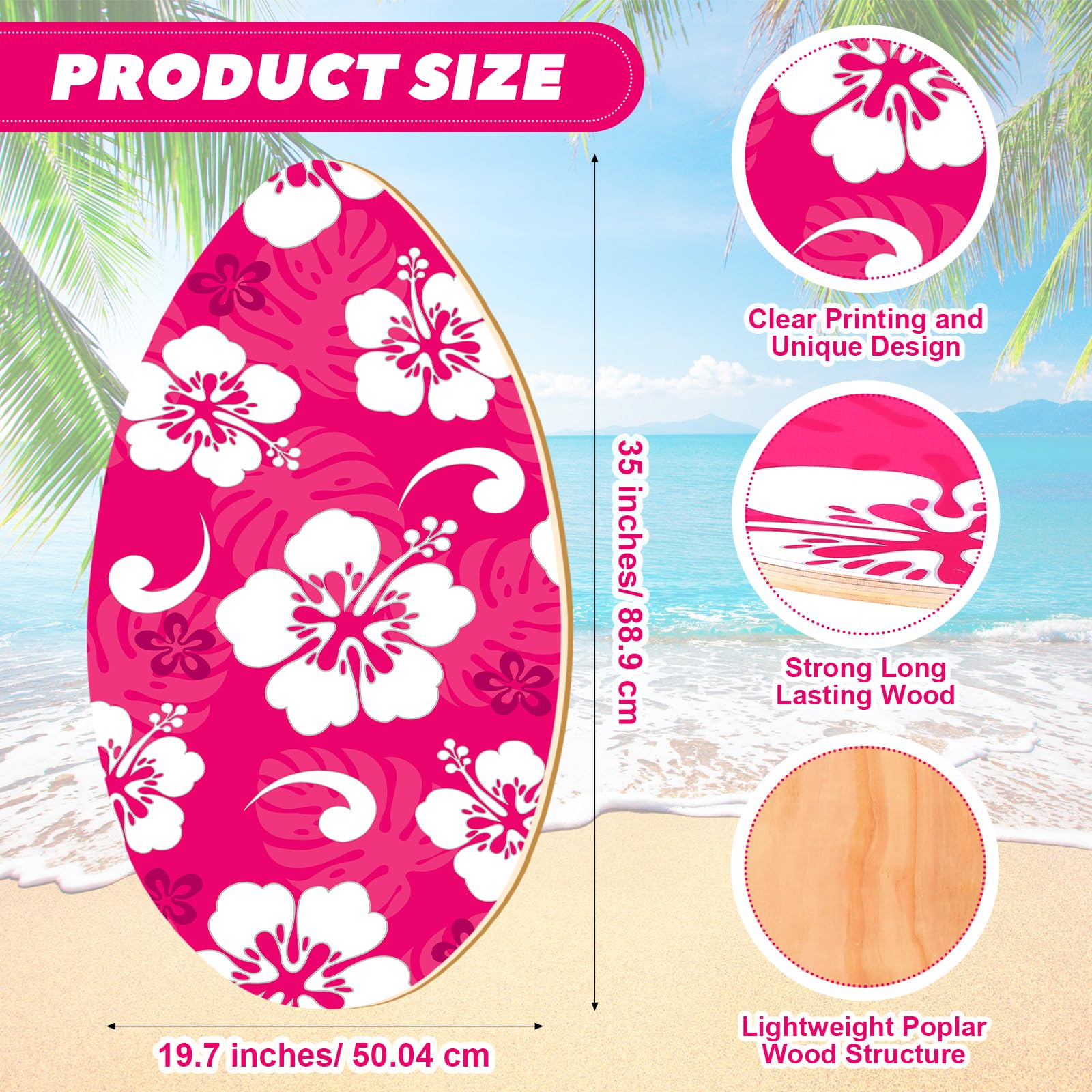 Amazon.com : Soulchen 35 Inch Skimboard with High Gloss Clear Coat