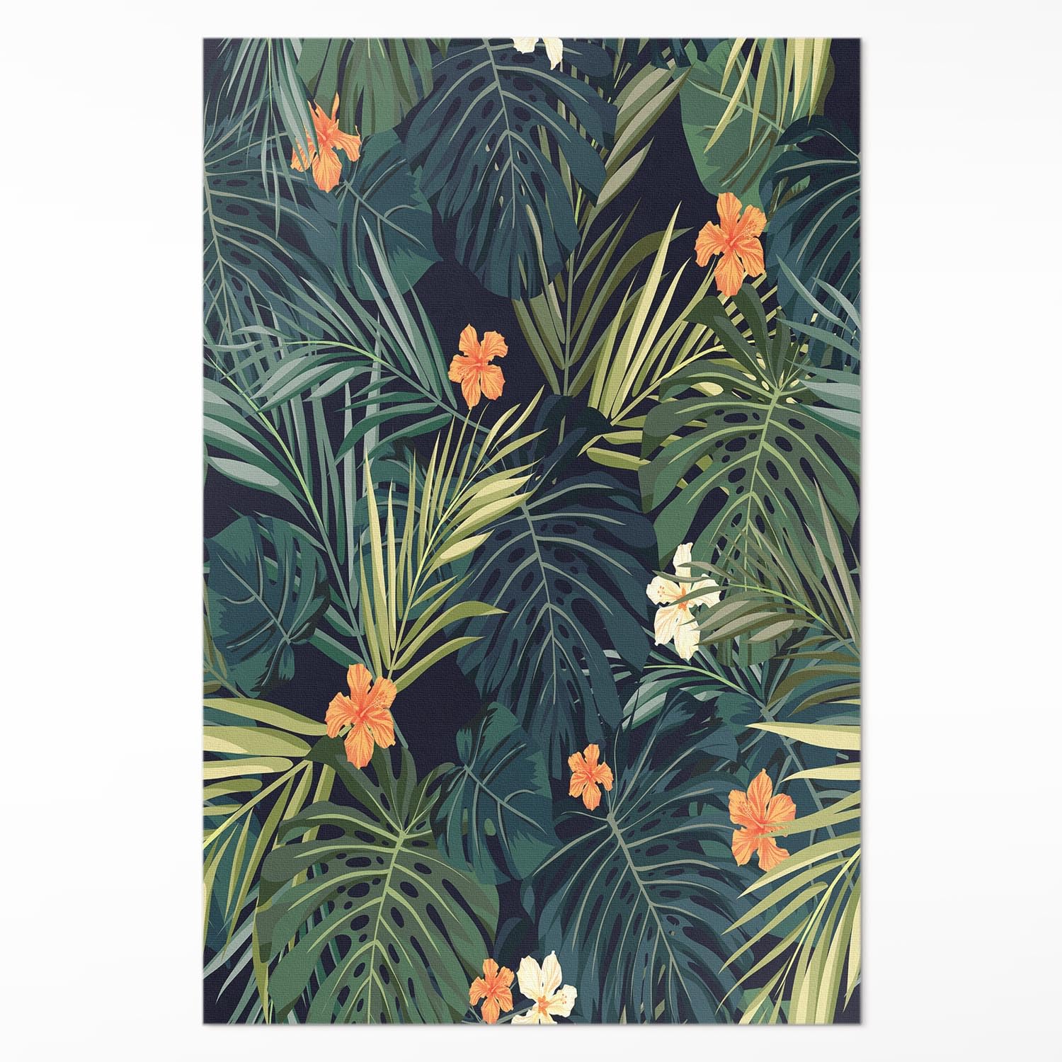 Tapis de sol vinyle cuisine et salon ambiance exotique chic 140x210 cm étanche