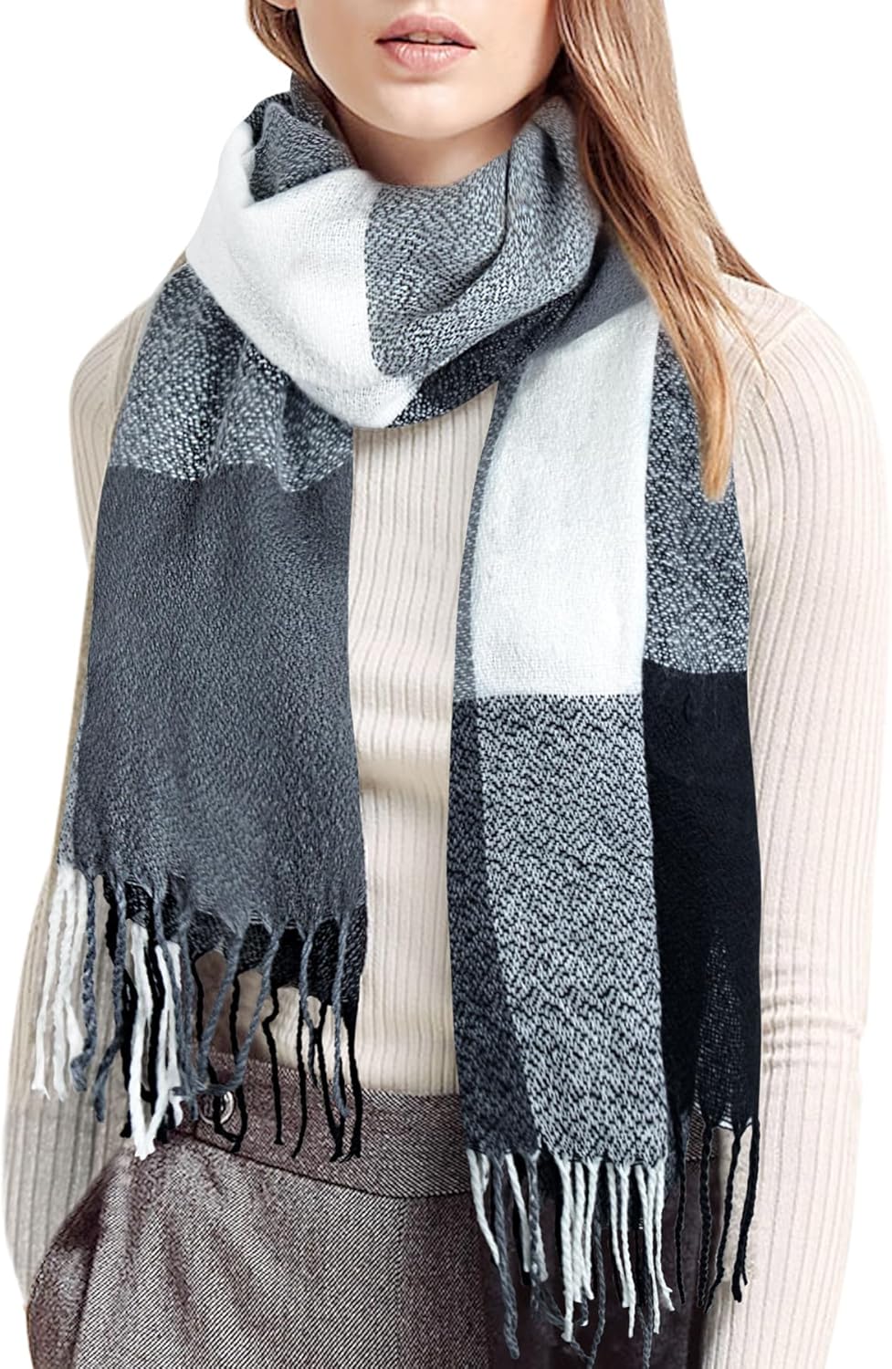 best scarves for christmas large plaid wrap