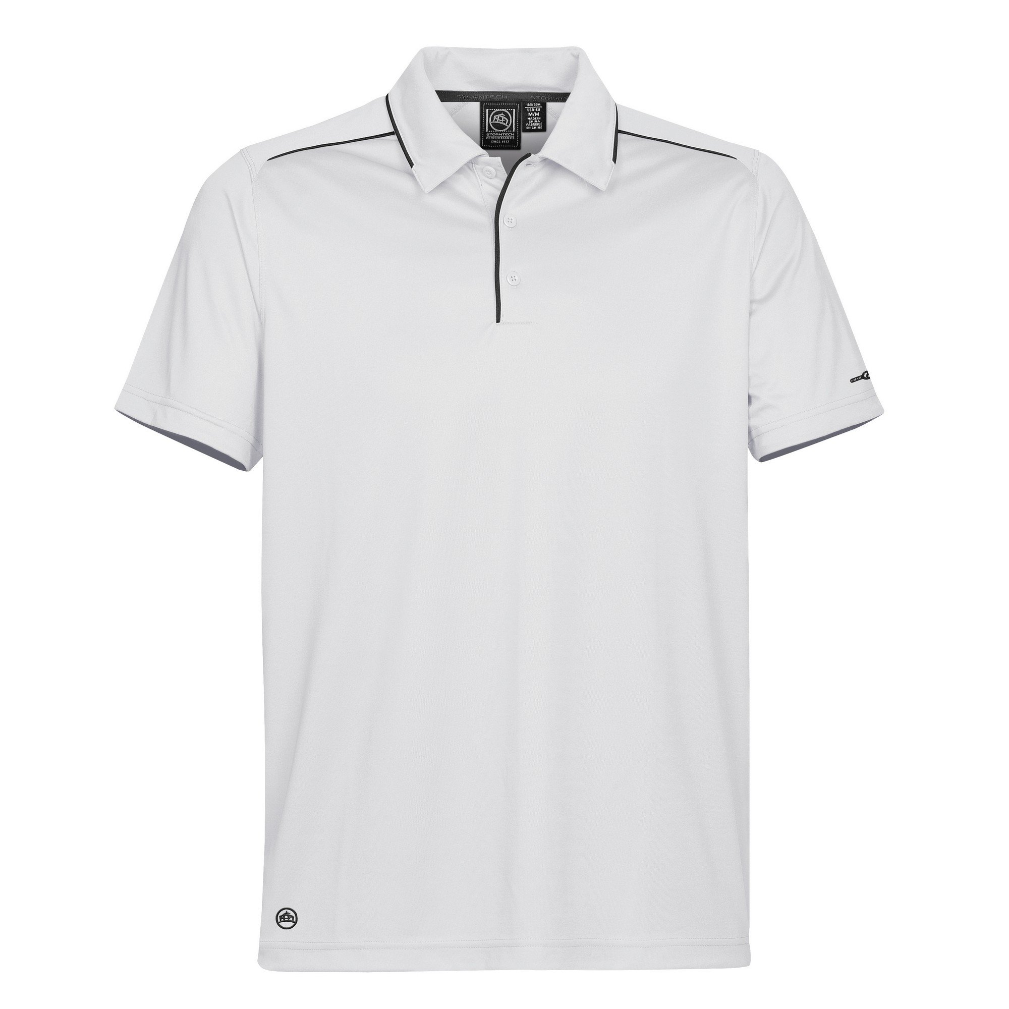 StormtechMens H2X Inertia Performance Polo Shirt (S) (White/Black)