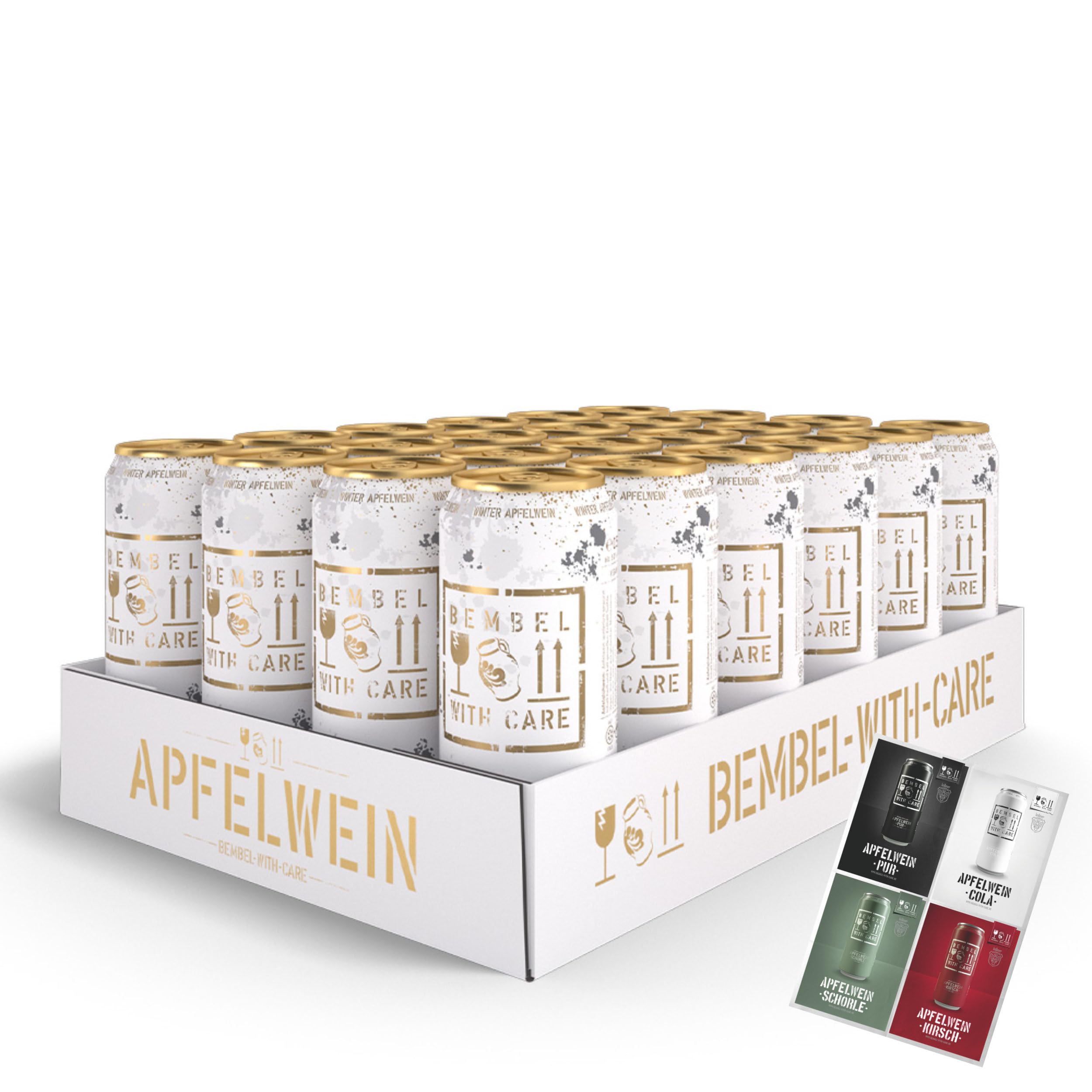 BEMBEL WITH CARE Apfelwein Winter Limited Edition 24 x 0,5L inkl. 6,00€ EINWEG Pfand und einer BEMBEL WITH CARE Postkarte