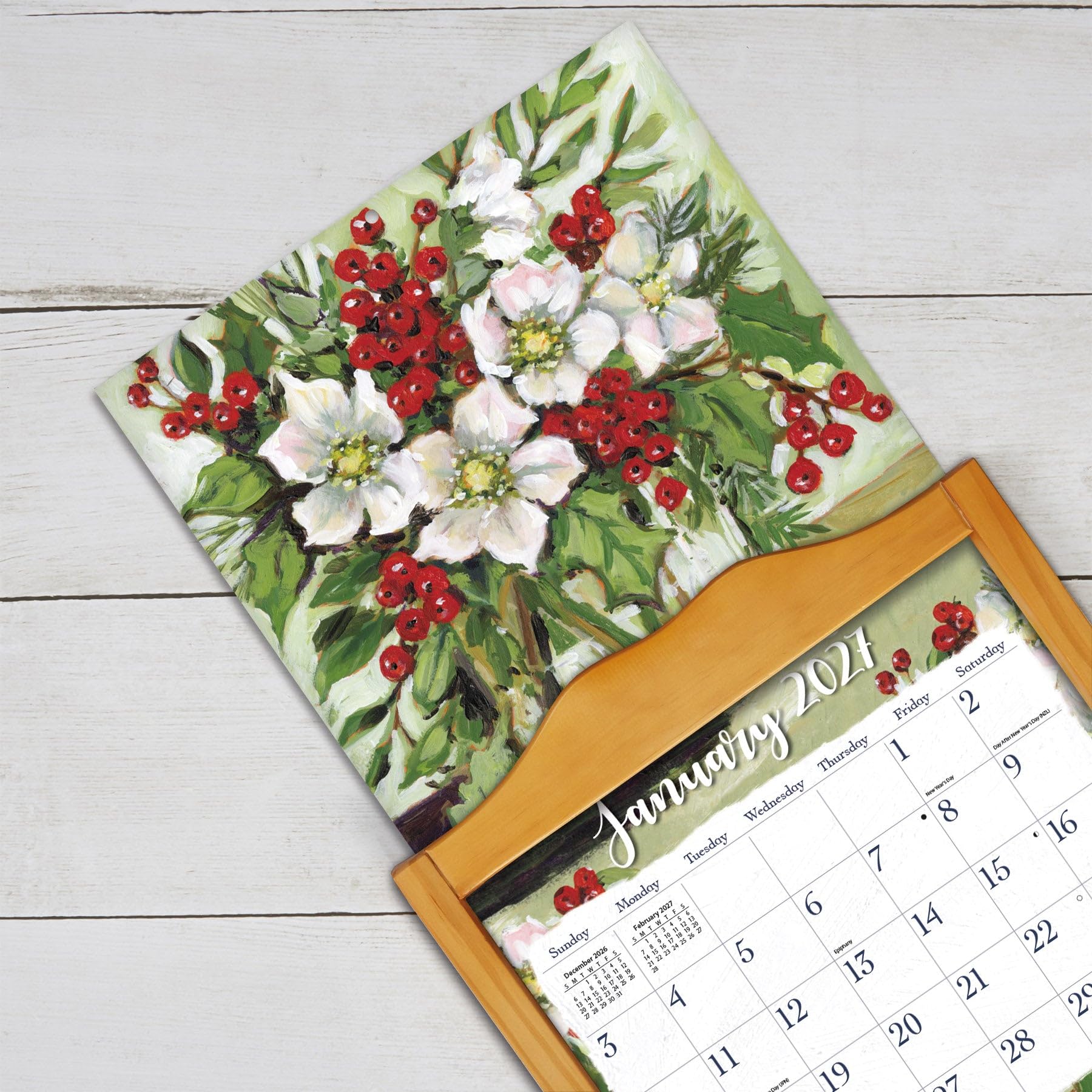 Gallery Florals - Calendario da parete 2027, formato grande