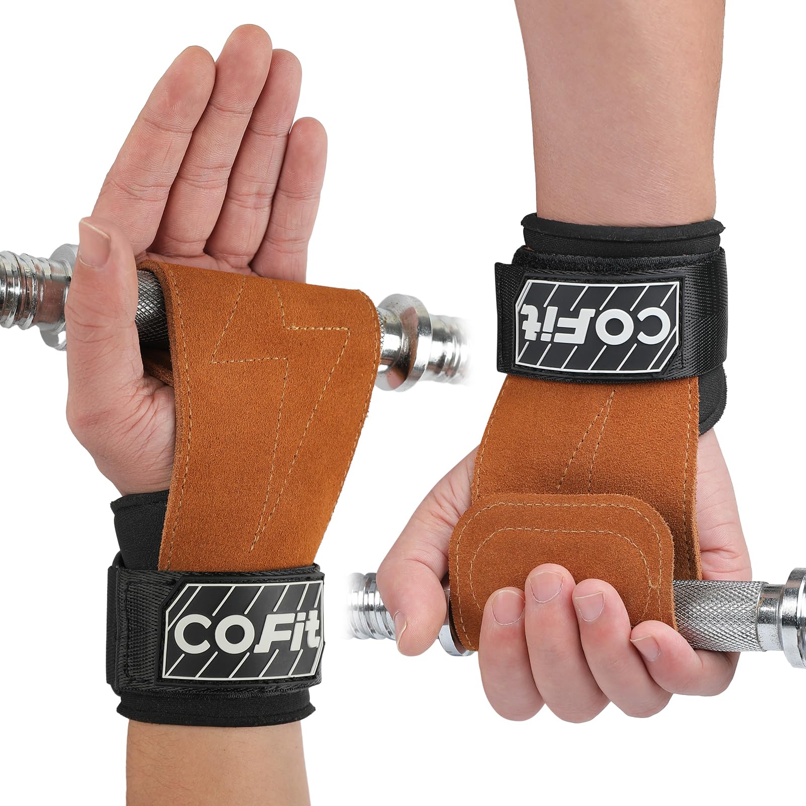 COFIT Wrist Straps for Weightlifting, Workout Wrist Wraps with Dual-Layer Oxford Leather, Enhanced Grip for Optimal Hand and Wrist Protection, Gym Lifting Straps for Deadlift and Powerlifting