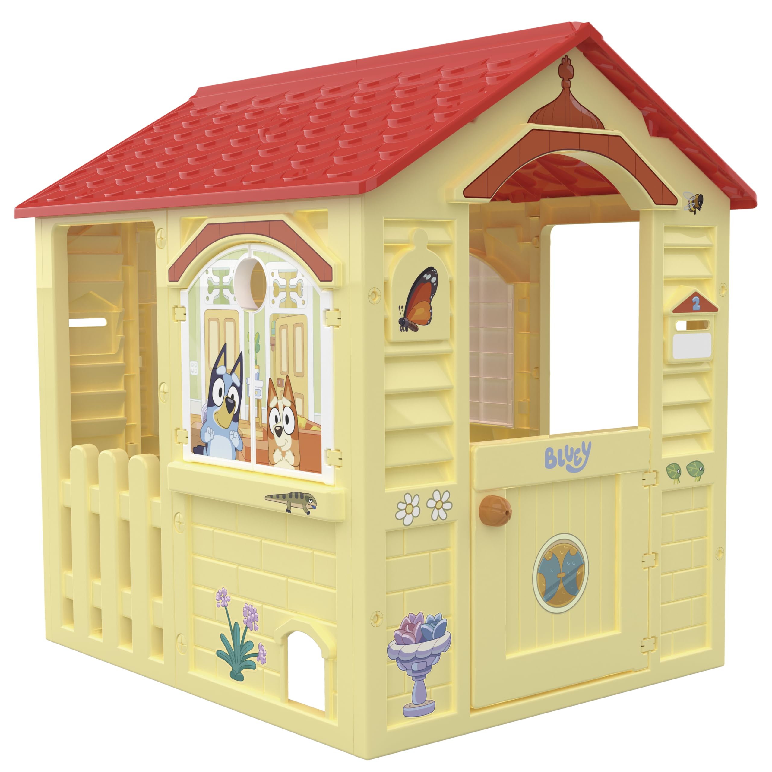 Chicos - Casita Infantil Exterior de Bluey | Plástico Resistente y Duradero | Montaje y desmontaje Sencillo y Rápido | La Casa de Bluey | a Partir de 2 años (89625)