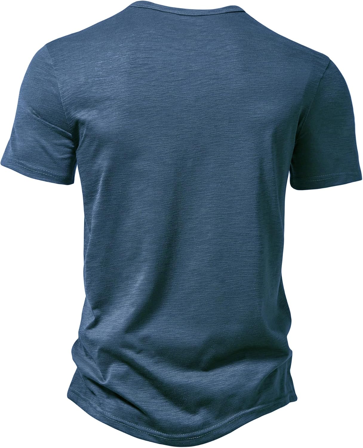 ZEROYAA PARKLEES Men's Short Sleeve Henley Shirt Casual Stretchy Slim Fit T Shirt - Image 3
