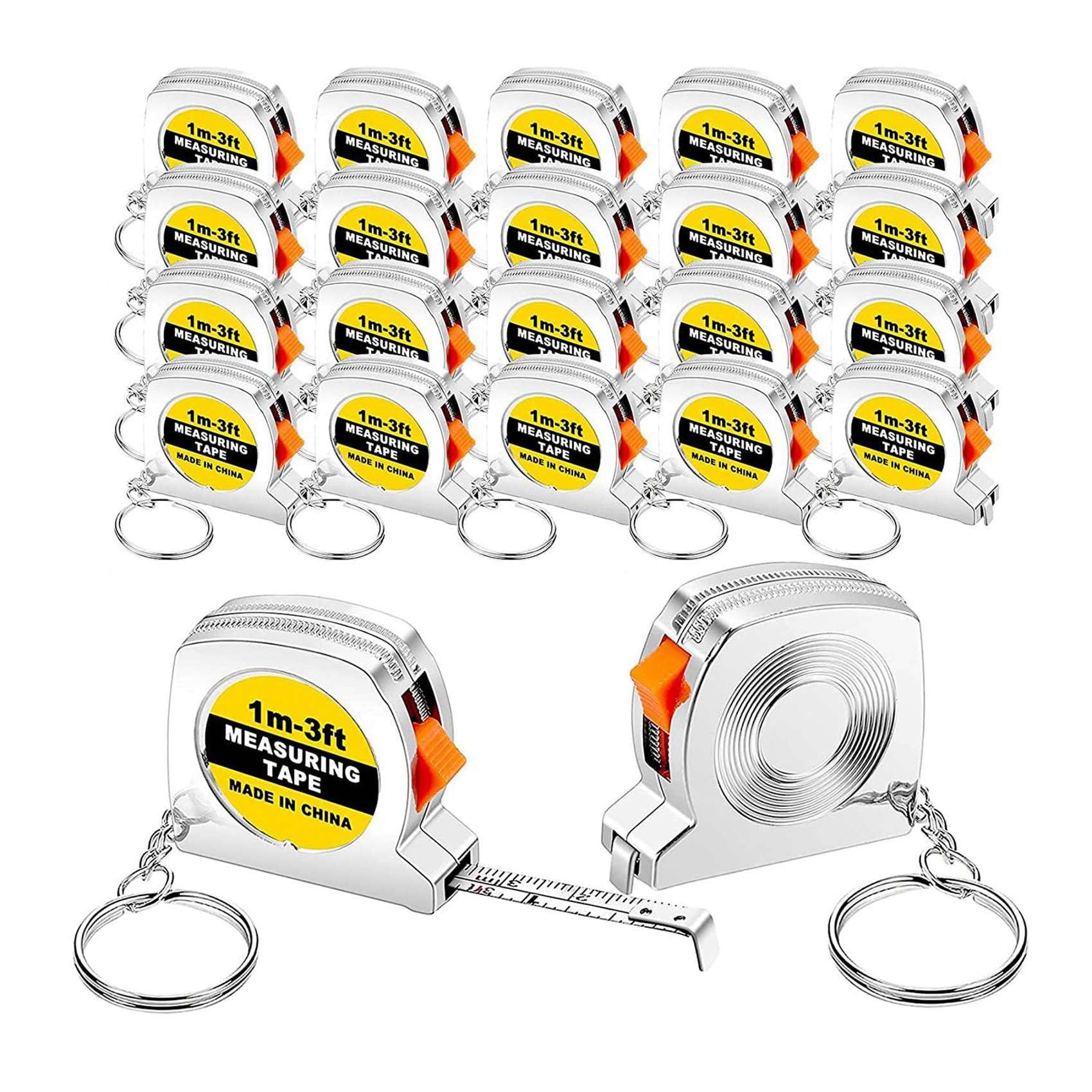 150 Pezzi Metro A Nastro, Metro A Nastro Tascabile Funzionale, Piccolo Metro A Nastro Retrattile, 3Ft