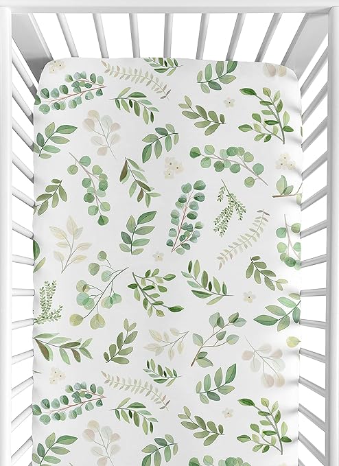 green crib sheet