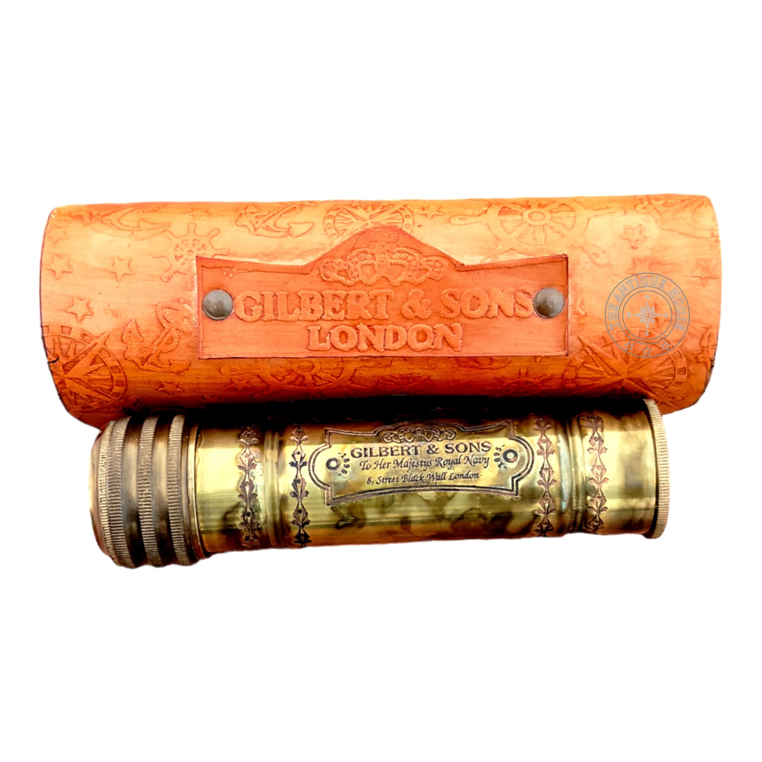 Commando Kaléidoscope antique fait main avec étui en cuir Cadeau pour enfants, cadeau d'anniversaire, cadeau unique, cadeau de remise de diplôme