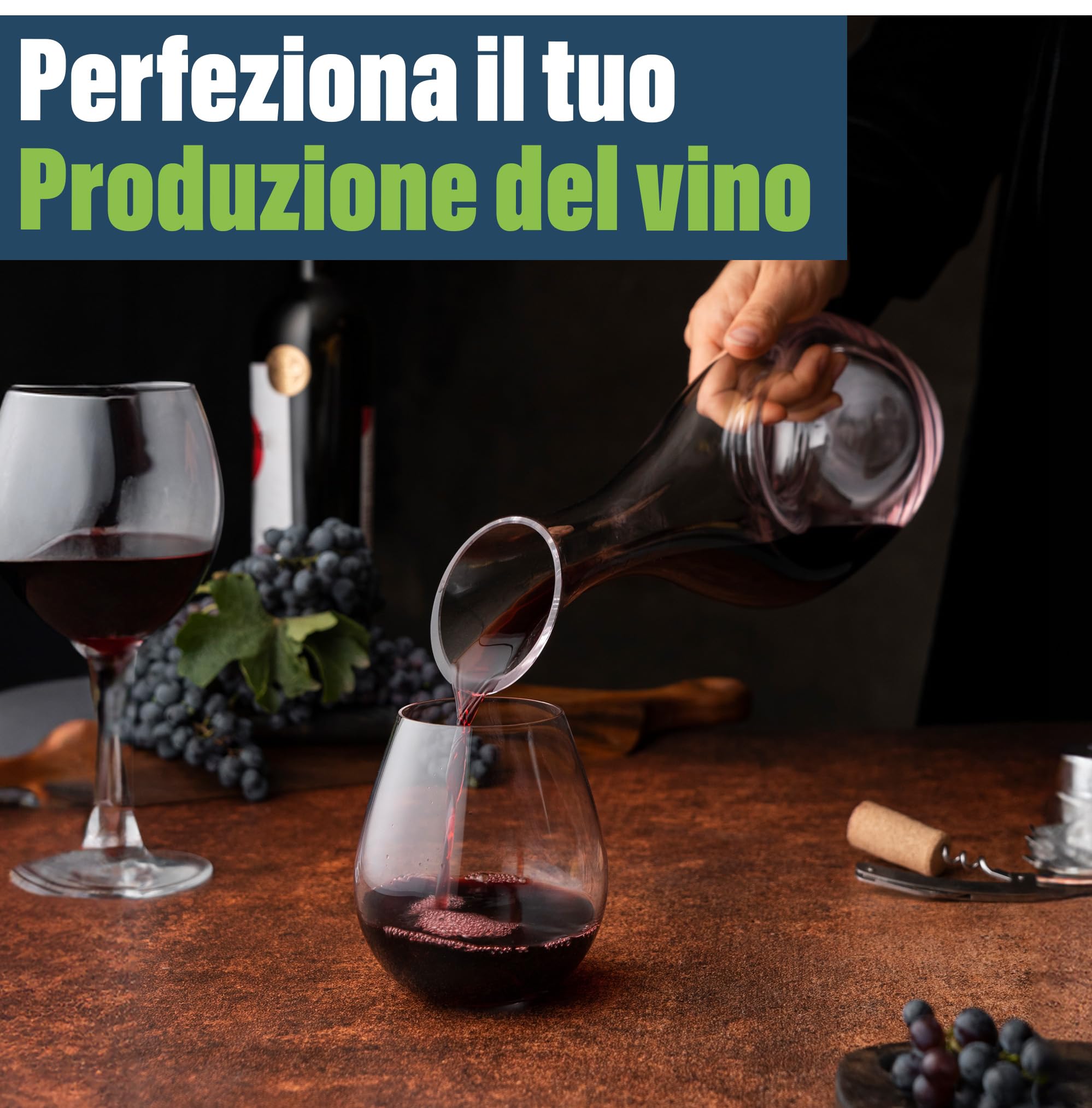 Idrometro per la Produzione di Birra Fatta in Casa con Contenitore di Campionamento di Prova da 100 millimetri incluso - Attrezzatura per la Produzione di Vino e Birra
