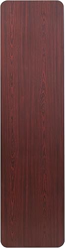 Miniatura 2 de Flash Furniture Floyd - Mesa de entrenamiento plegable con laminado de caoba de alta presión de 6 pies
