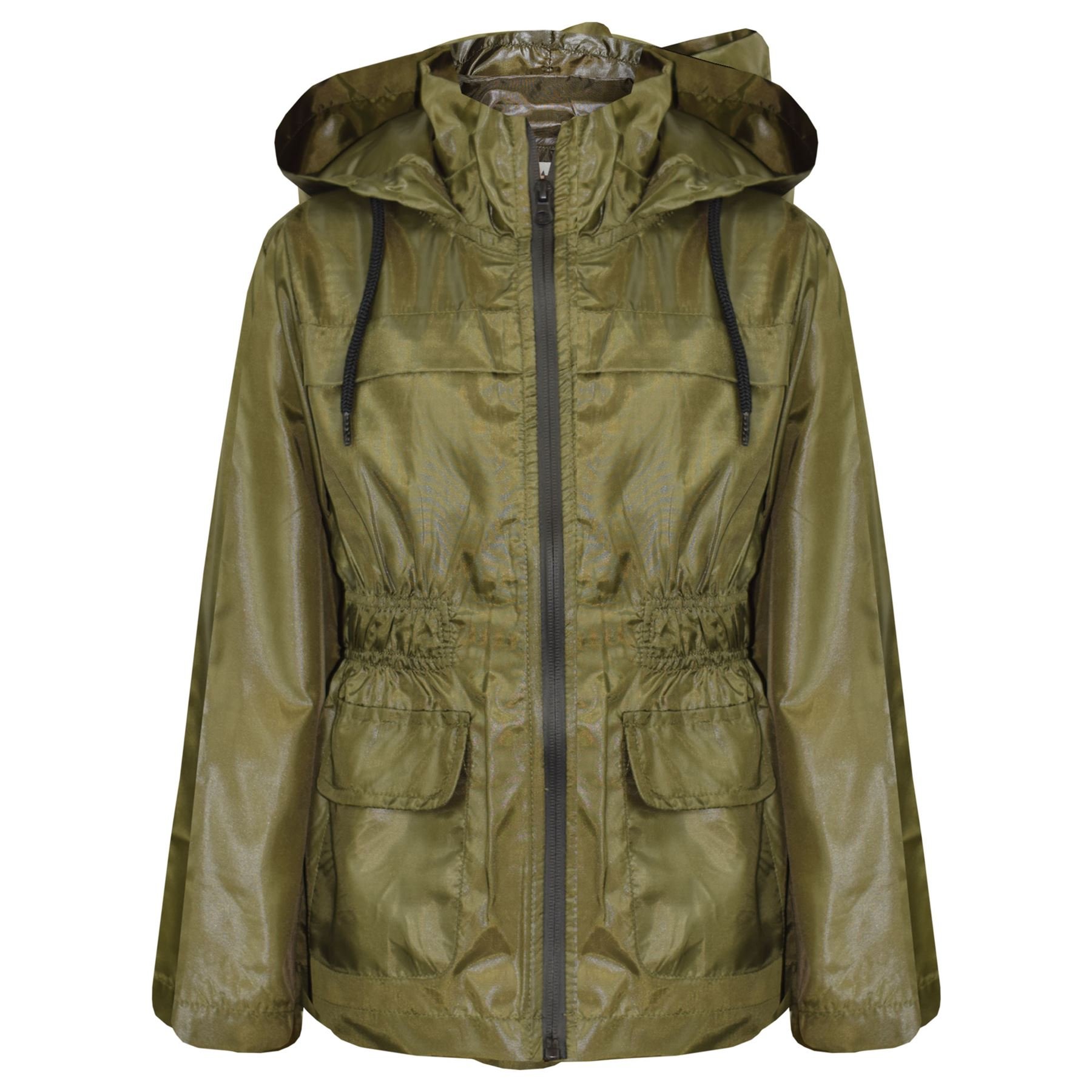 A2Z 4 Kids Raincoat Jackets Windbreaker Waterproof Parka Shower - Raincoat Jacket 448 Olive 13