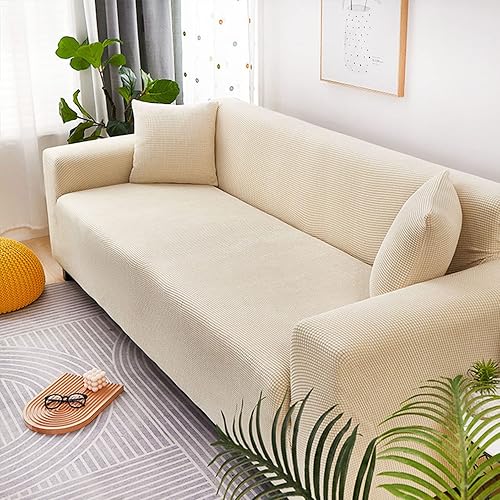 Miniatura 10 de IMYOGI Fundas de sofá de alta elasticidad, funda elástica para sofá suave, con estilo antideslizante, lavable a máquina, protector de muebles para