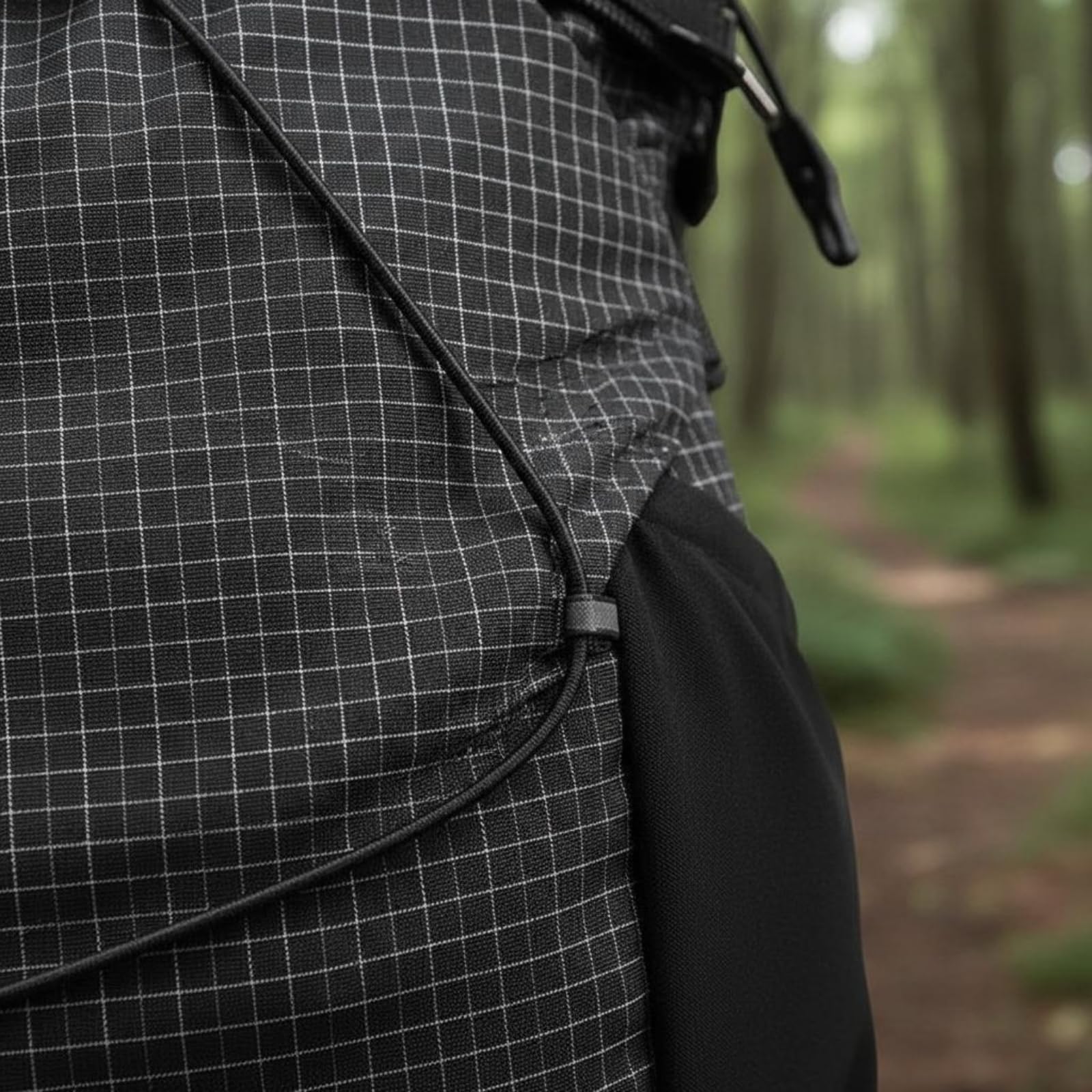 LOVIVER Outdoor Rucksack Wanderrucksack Trekkingrucksack Tagesrucksack Wasserdicht Nylon Polyester mit Rollverschluss Fächern Seitenfächern Und Pfeife für, Schwarz, Schwarz