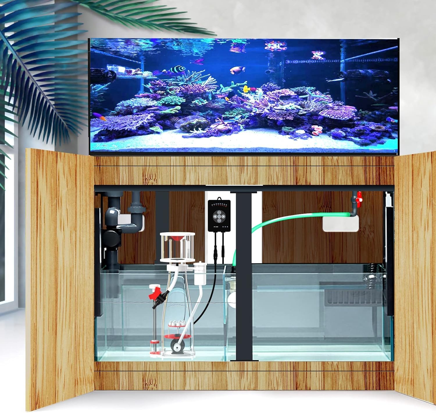 MagTool Écumeur de Protéines pour Aquarium, Skimmer DC avec Pompe à Roue à Aiguilles Réglable, pour Aquarium Récifal 105–135Gal (N130 Plus)