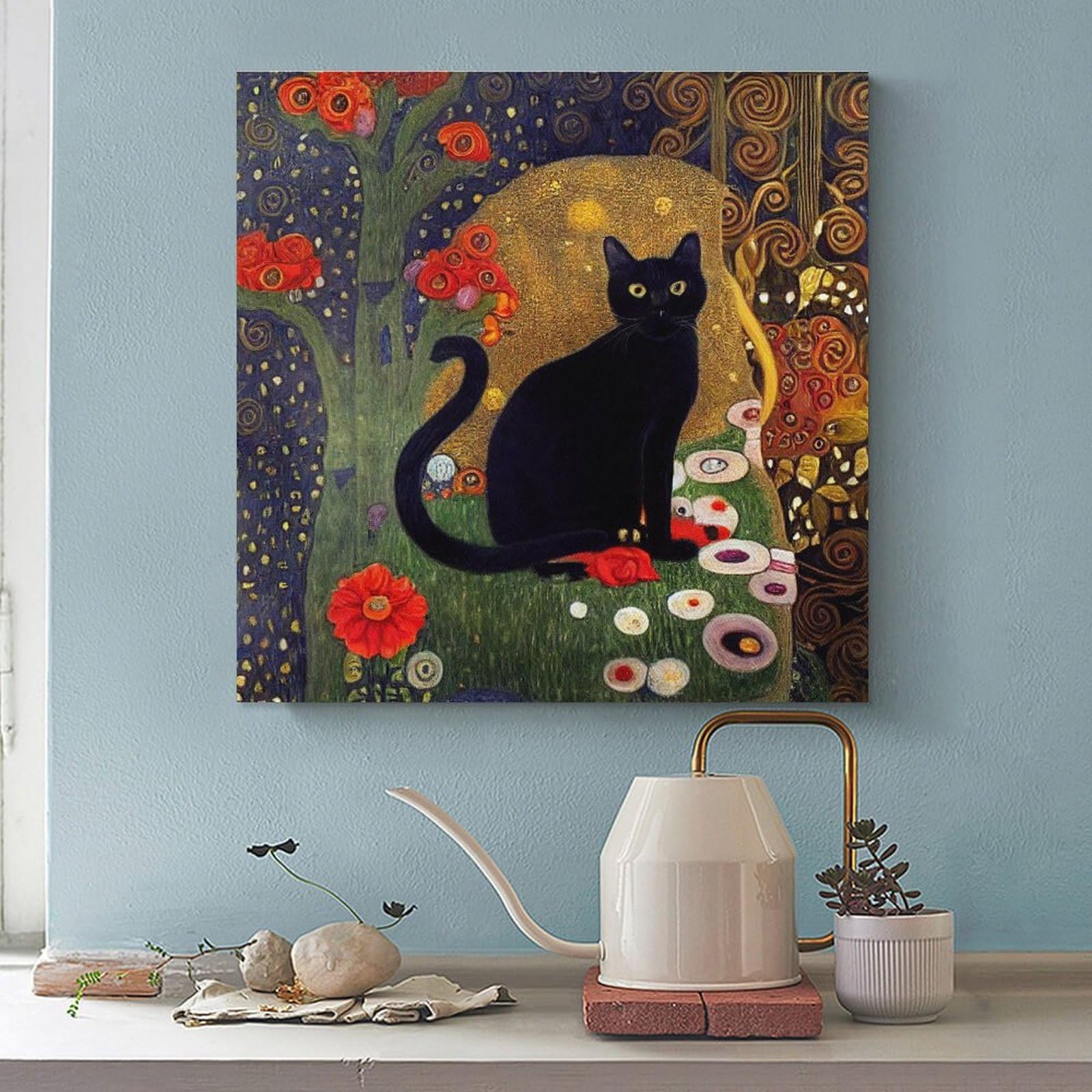 Amazon.co.jp: Gustav Klimt Black Cat グスタフ・クリムト 黒猫