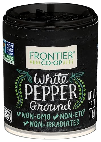 Frontier Pimienta blanca molida, 0.5 OZ