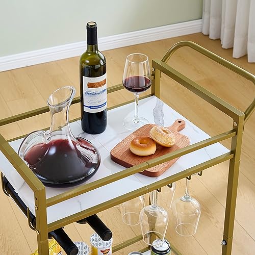 Miniatura 6 de Tajsoon Carrito de barra de 2 niveles