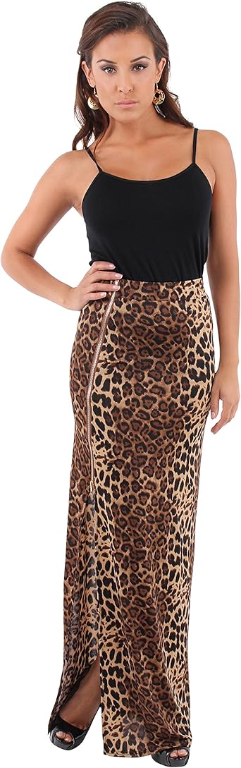 leopard maxi skirt uk