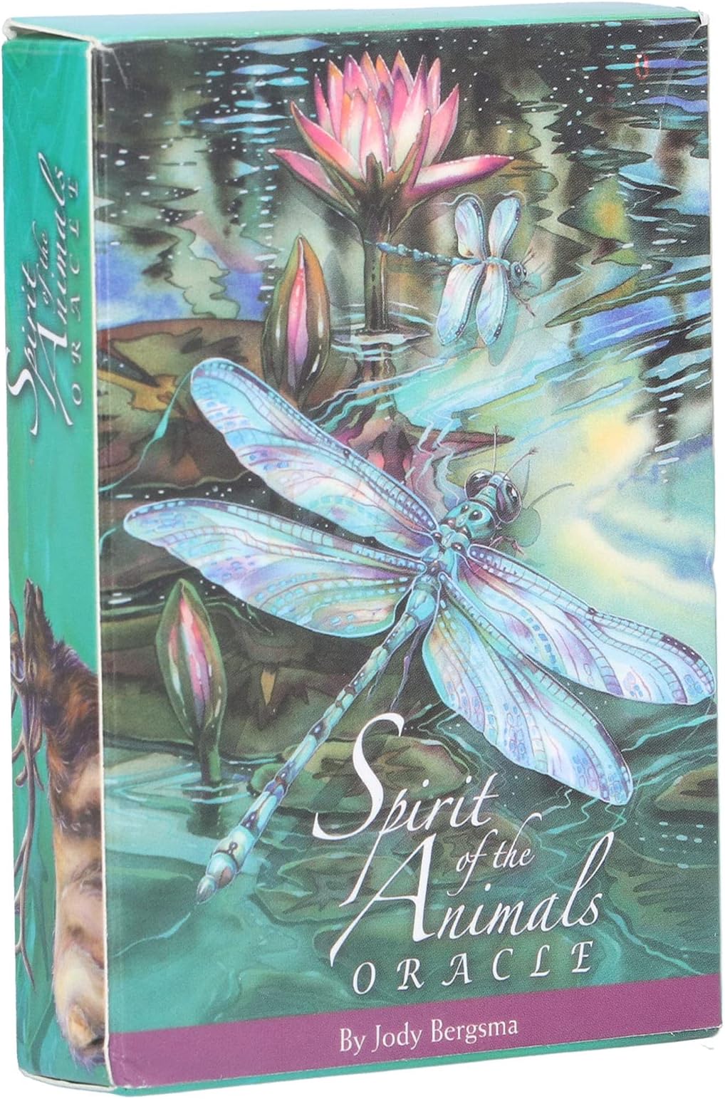 Dawwoti Oracle Cards Tarot, 52-card Mystic Fate Forecasting Divination Fortunetelling Card Deck Small English Sacred Animal Spirit Deck Dimension Cards for Family Entertainment