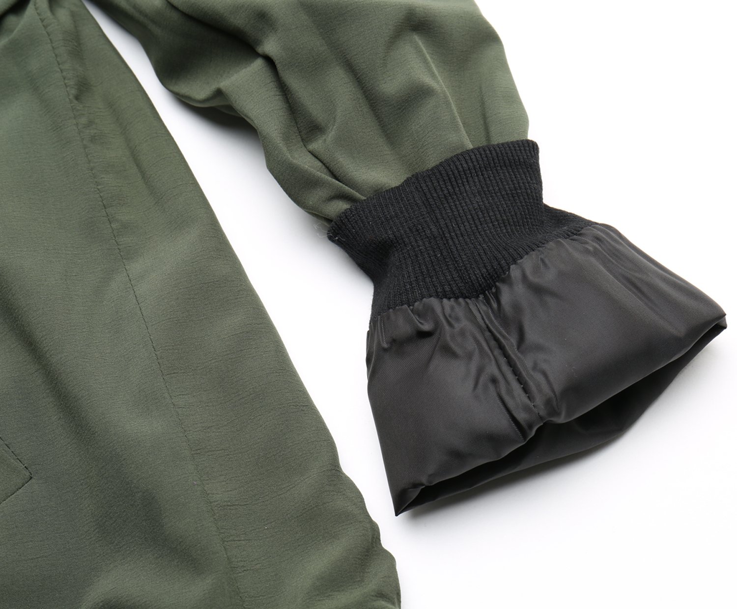 MISS MOLY - Chaqueta bomber ligera para mujer con cremallera, múltiples bolsillos