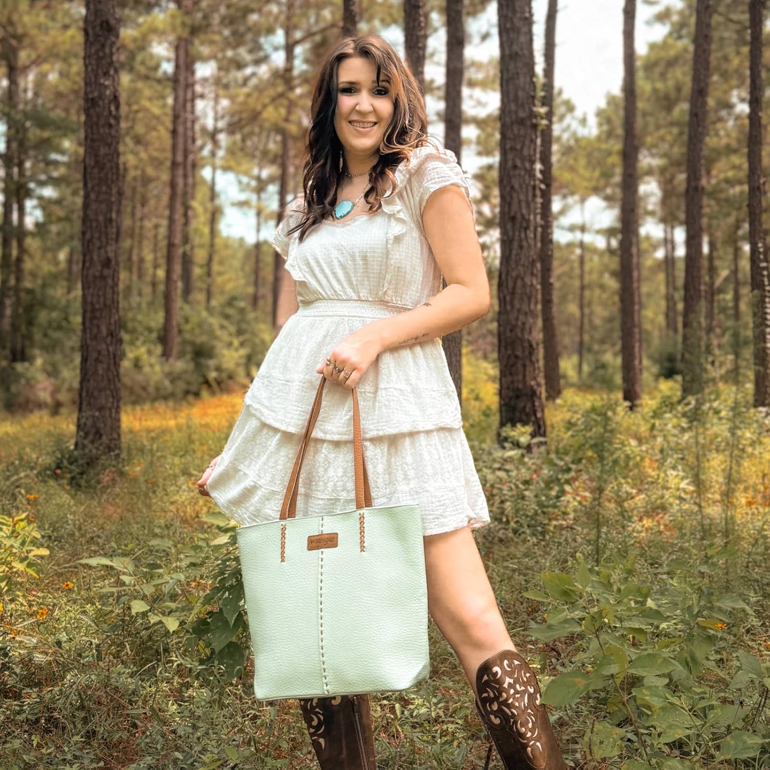 Wrangler Tote Bag for Women Shoulder Purse Hobo Bag Satchel Top Handle Handbag - Image 2