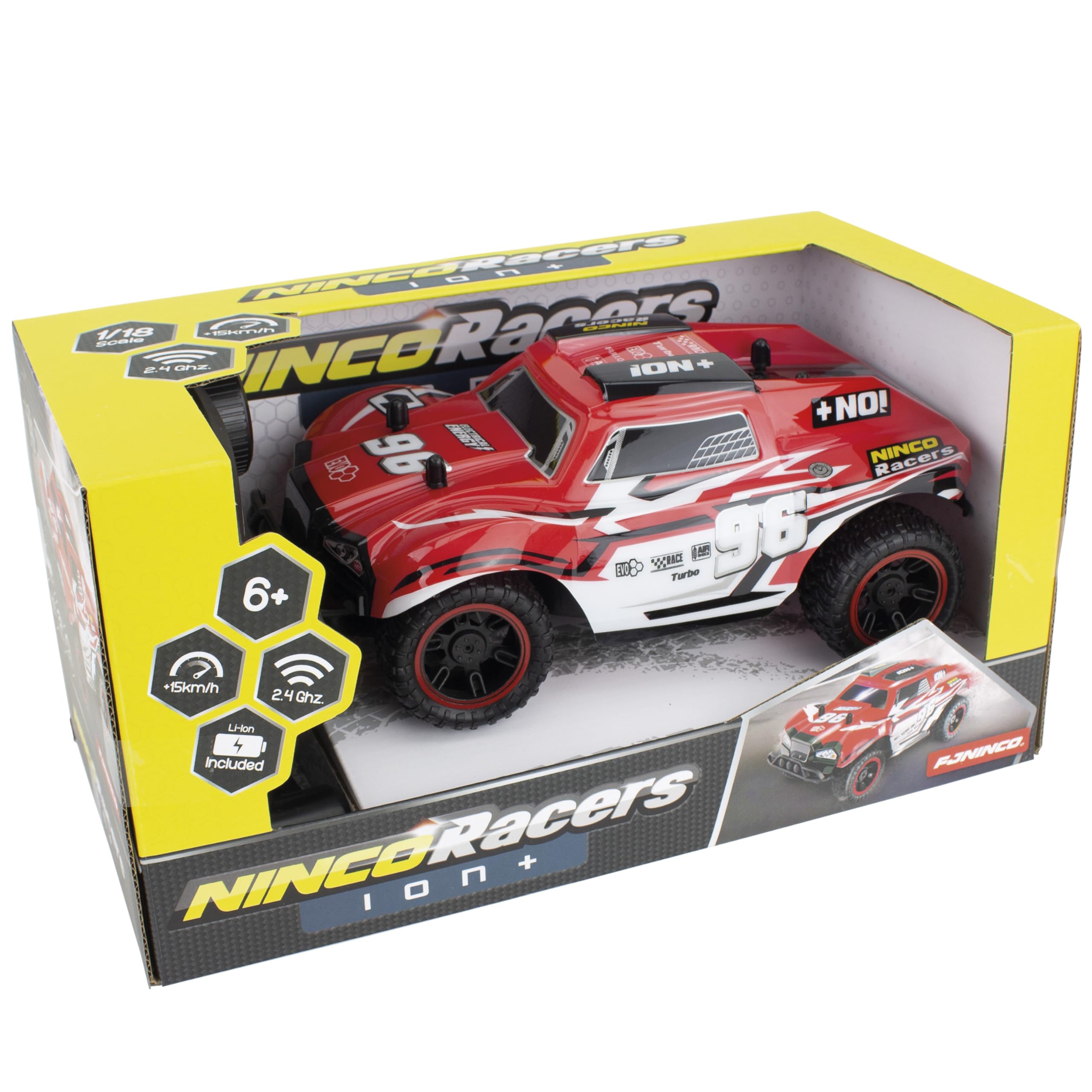 Ninco - NincoRacers Ion+ | Coche RC teledirigido para niños | Gran