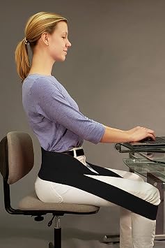 Nada-Chair Dr. Toso's Back Rx Portable Back Support Belt for Posture Improvement - One Size Fits All