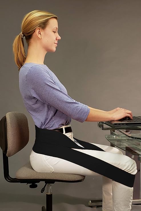 Nada-Chair Dr. Toso's Back Rx Portable Back Support Belt for Posture Improvement - One Size Fits All