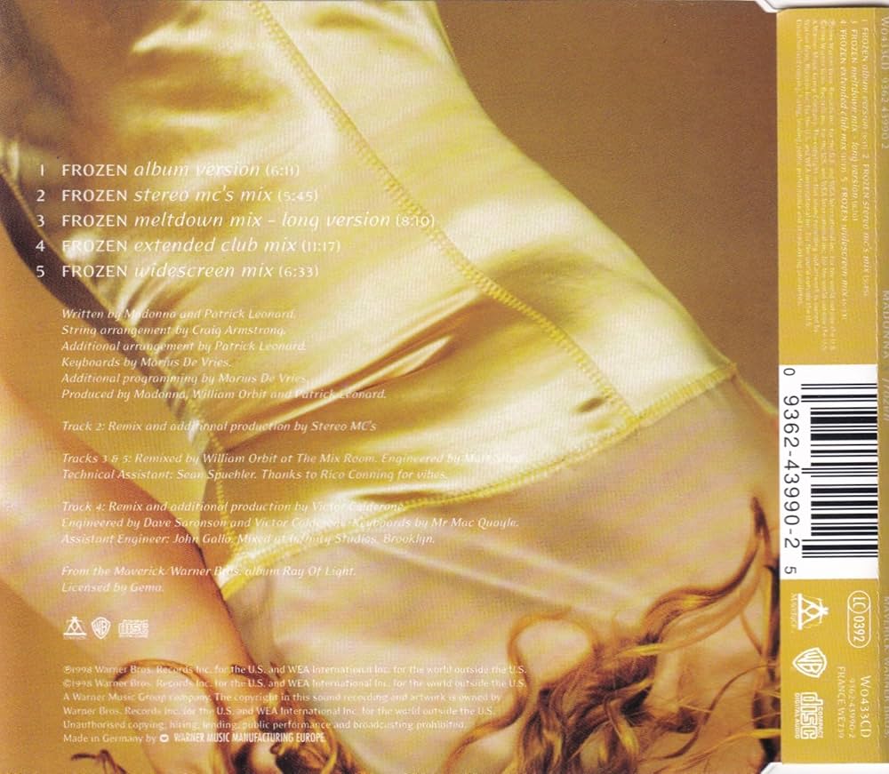 マドンナ　FROZEN 収録　Warner関連 オムニバス プロモ CD Amazon.co.jp: Frozen: ミュージック