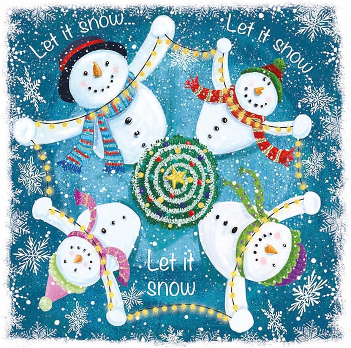 Marie Curie Let it Snowman Christmas Cards Pack of 10 Amazon.co.uk
