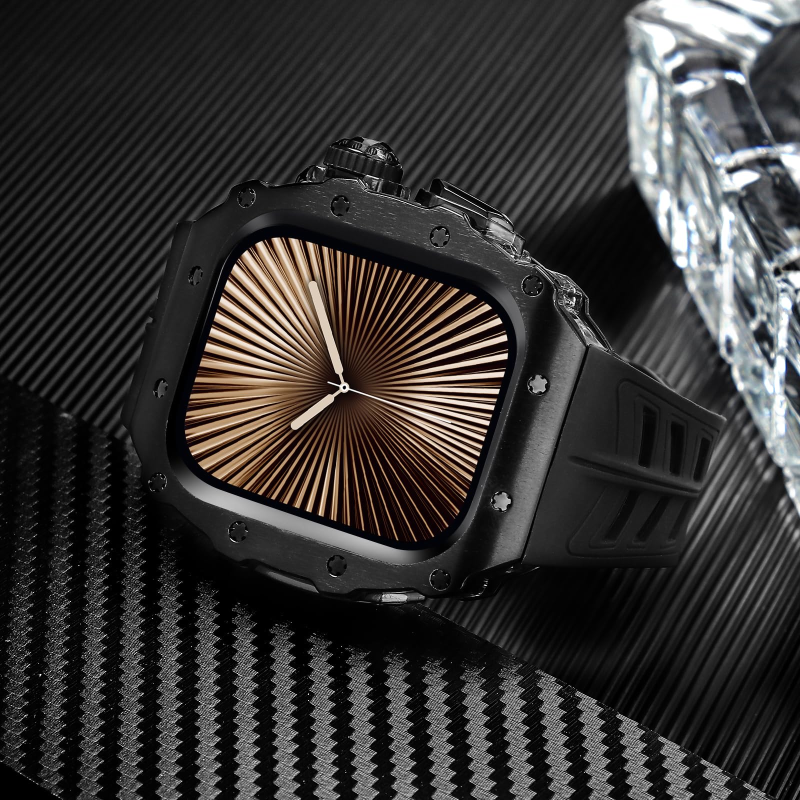 Amazon.com: Luxury Apple Watch 46mm Case 316L Stainless Steel with